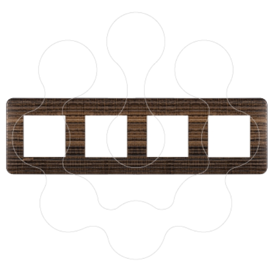 Imagem de ESPELHO QUADRUPLO WENGUE