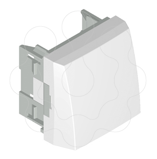 Imagem de ROSETA DE 4 LIGADORES - 2 MODULOS BRANCA
