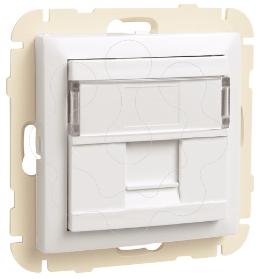 Imagem de ARO C/ MODULO 1 SAIDA P/ CONETOR RJ45 MARFIM