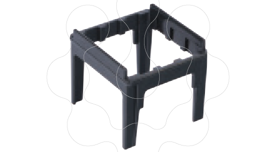 Imagem de Posicionador 90? para calha clipagem direta