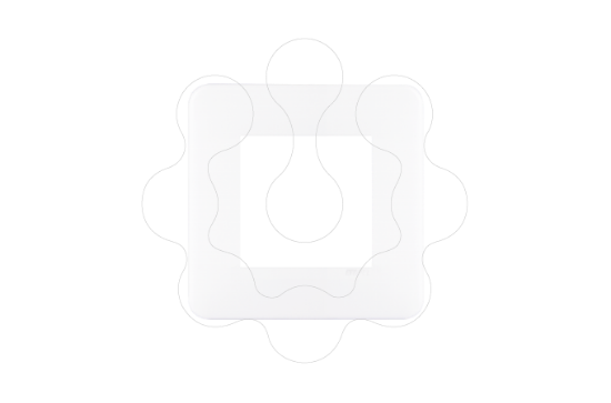 Imagem de ESPELHO SIMPLES BRANCO MATE