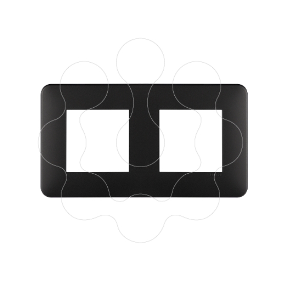 Imagem de ESPELHO DUPLO PRETO MATE/CROMIO