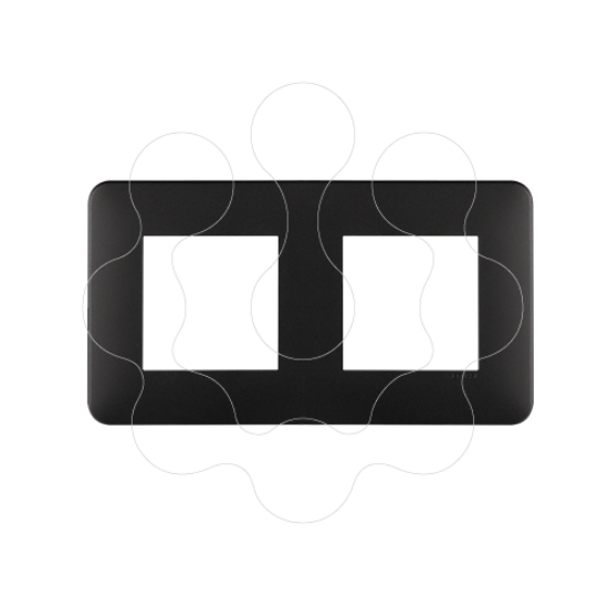 Imagem de ESPELHO DUPLO PRETO MATE