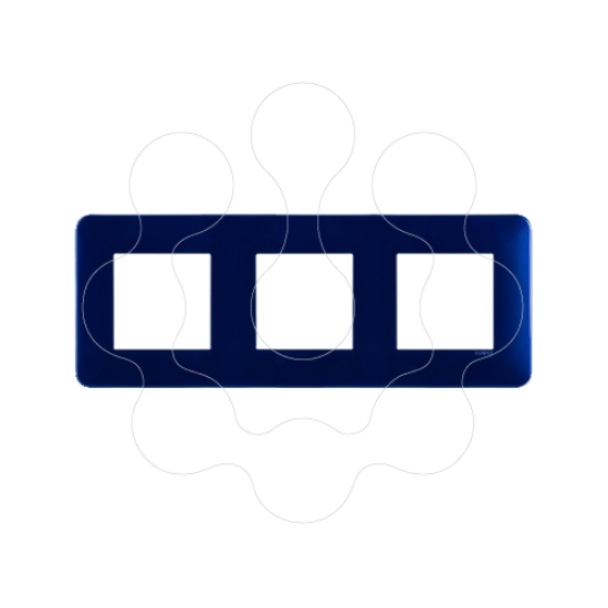 Imagem de ESPELHO TRIPLO AZUL