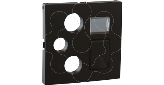 Imagem de C.T.MIST R-TV-SAT-RJ45/R-TV-SAT-RJ45-FO PRETO