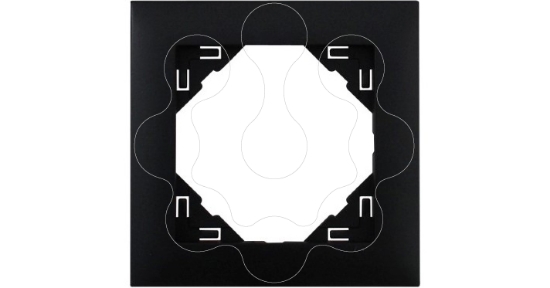 Imagem de ESPELHO SIMPLES PRETO MATE