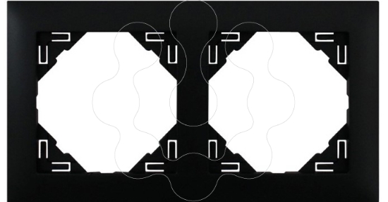 Imagem de ESPELHO DUPLO PRETO MATE