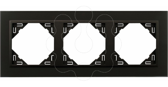 Imagem de ESPELHO TRIPLO CRISTAL NEGRO/PRETO MATE