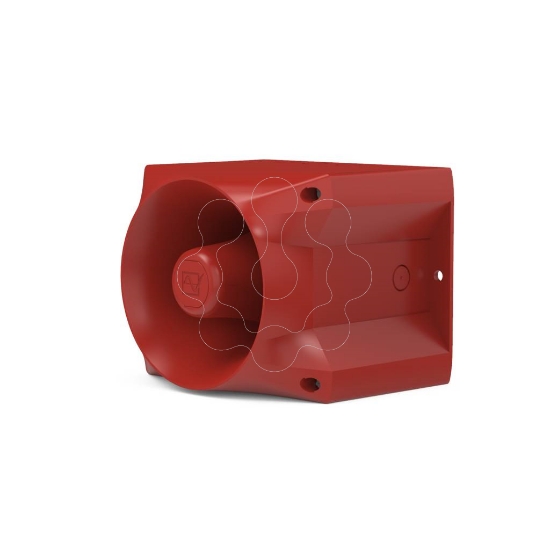 Imagem de PA20 PATROL SIRENE 80tons 120dB 230Vac IP66 Vermelha PFANNENBERG