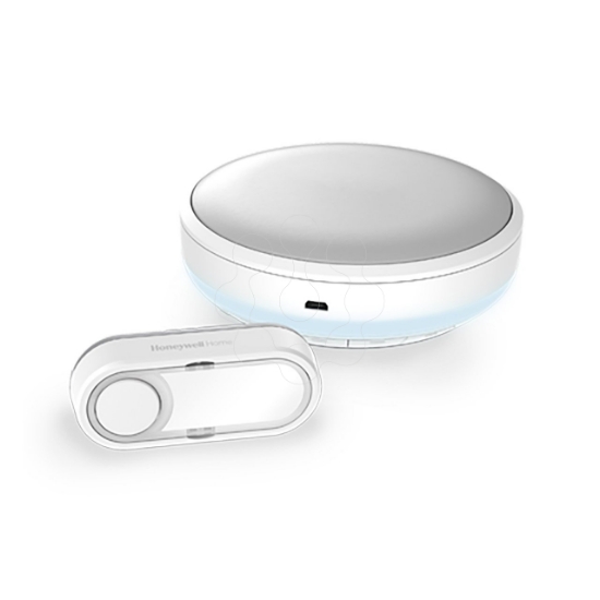 Imagem de DCR315S - Campainha redonda s/fios + botão s/fios, 150 metros