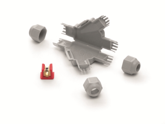 Imagem de Barney Y, Mini Derivação de Gel IP68 + Ligador, ?6-10mm