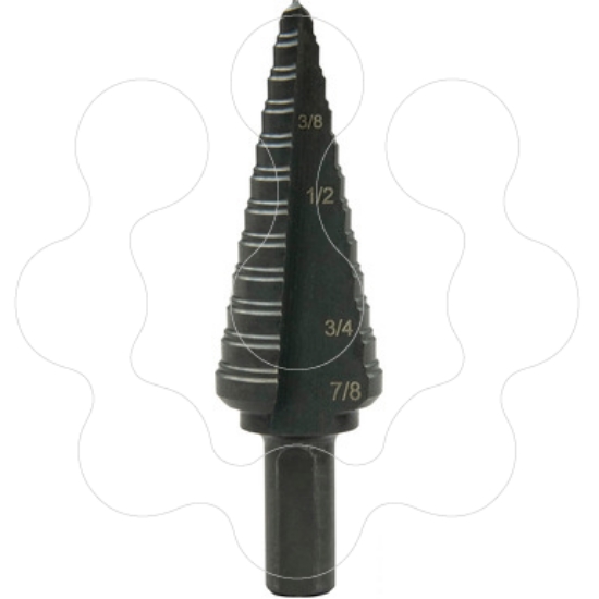 Imagem de 52084129 GSB04 BROCA CÓNICA DE PASSO 4,8 a 22,2mm GREENLEE