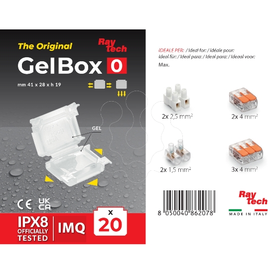 Imagem de GELBOX 0, Caixa de Gel Isolante - 41x28x19mm - Pack 20uns