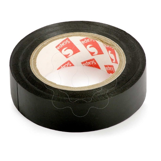 Imagem de 2702, 19mm x 20m, Cor PRETA Fita Isoladora VDE PVC, SCAPA