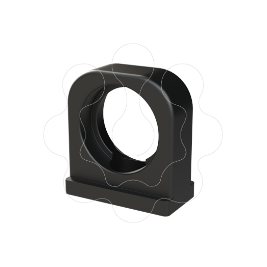 Imagem de BFH-23-0 BRAÇADEIRA p/ fixação de tubo corrugado NW23 Preto PMA