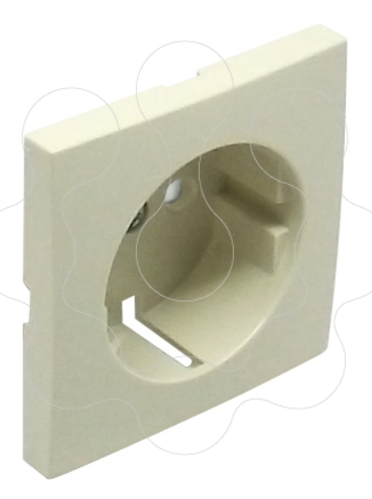 Imagem de CENTRO SCHUKO COM OBTURADOR MARFIM