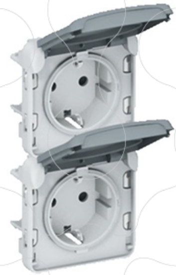 Imagem de PLEXO 2 X 2P+T SCHUKO VERTICAL