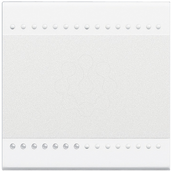 Imagem de Livinglight - Tecla neutra iluminável na parte inferior - Branco, 2 módulos