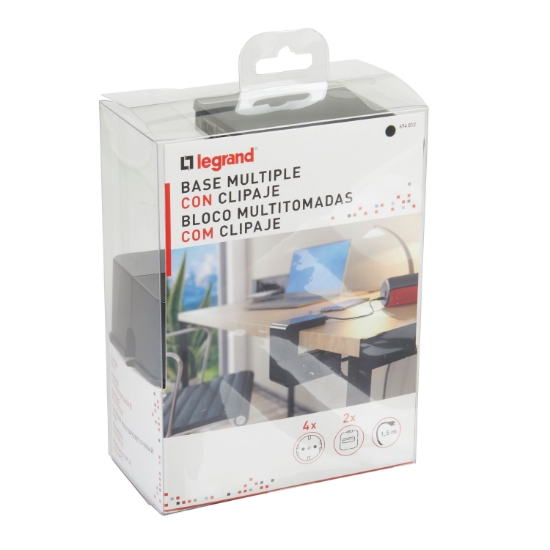 Imagem de U-POWER 4X2P+T + 2 USB PRETO