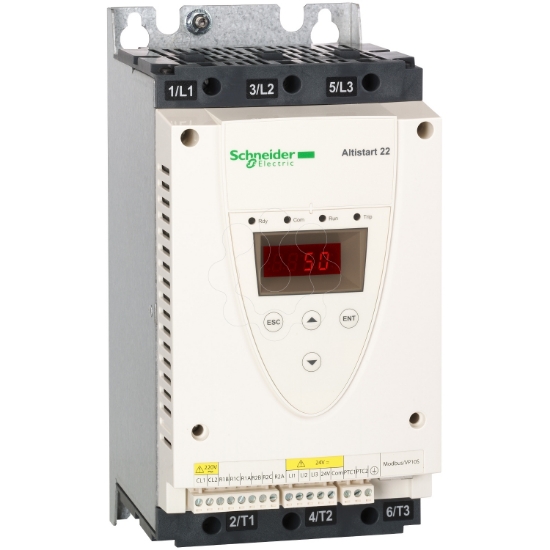 Imagem de Arrancador suave -ATS22-controlo 220V-potência 230V(11kW)/400...440V(22kW)