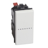 Imagem de Livinglight - Interruptor iluminável - Comando axial - Branco, 1 módulo