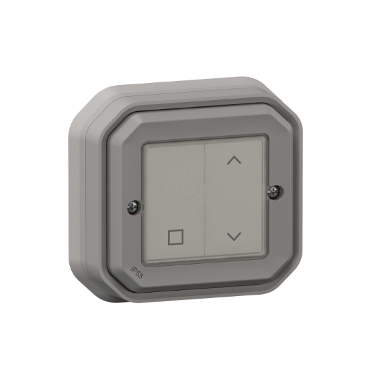 Imagem de Plexo with Netatmo - Interruptor estores conectado, sem fios/bateria, Cinzento