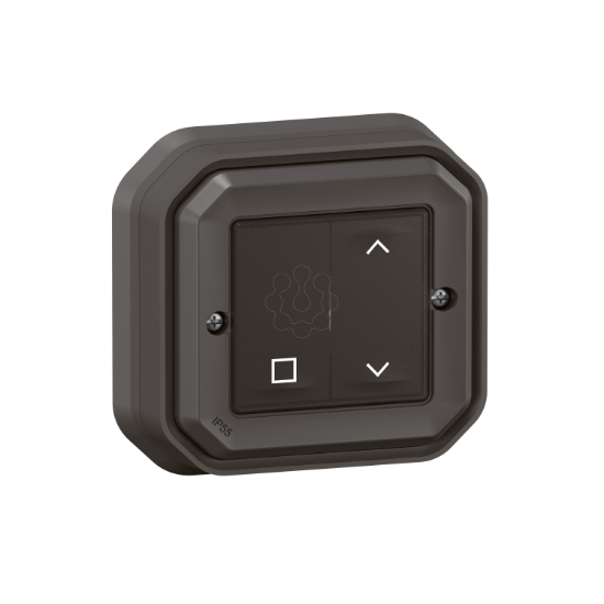Imagem de Plexo with Netatmo - Interruptor estores conectado, sem fios/bateria, Antracite