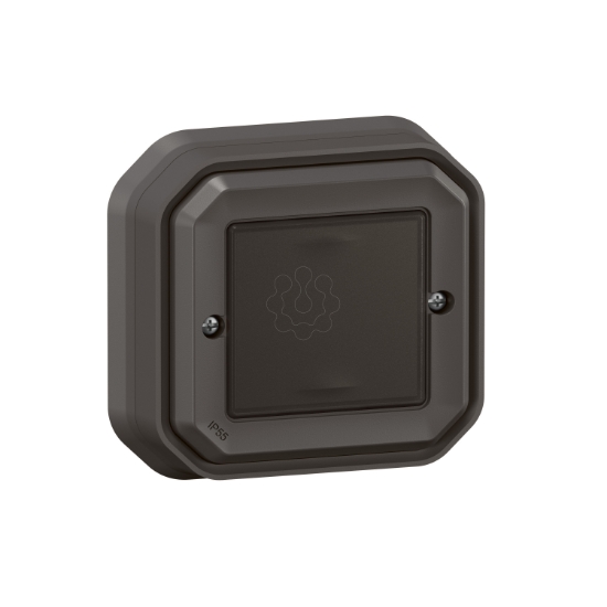 Imagem de Plexo with Netatmo - Interruptor simples, sem fios e sem bateria, Antracite