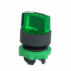 Imagem de Cabeça de interruptor selector iluminada - 2 posições - ø 22 - verde