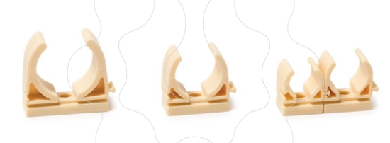 Imagem de Braçadeira clip 14/16mm Creme