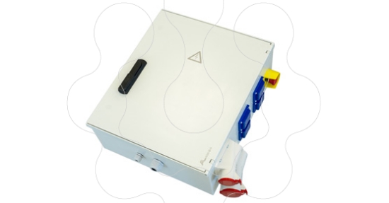 Imagem de Quadro de obras equipado c/ 1 tomada 4x16A + 1 tomada 5x32A