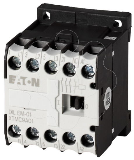 Imagem de Mini-Contactor de potencia, Conexión a tornillo, 3 polos + 1 NC, 9 A, 4