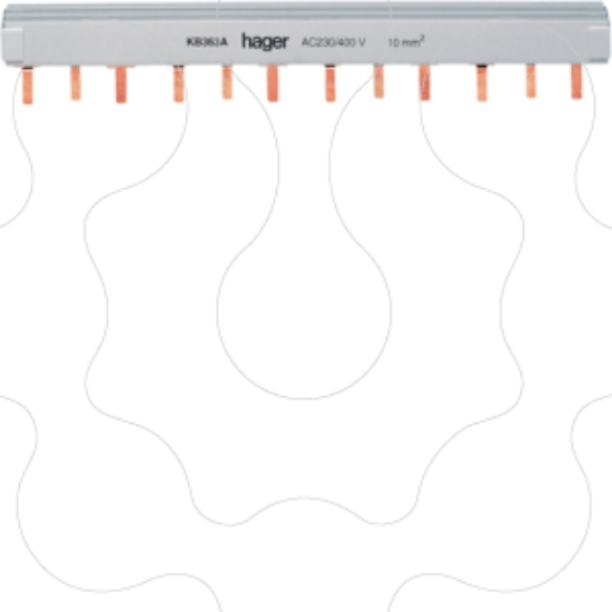 Imagem de Pente de lig. 3P 63A pont. 10mm2 12M