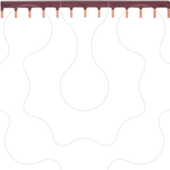 Imagem de Pente de lig. 1P 63A castanho 13M