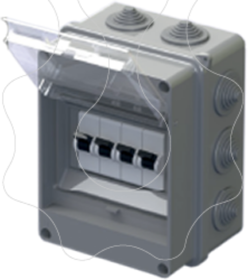 Imagem de Quadro de distribuição estanque com boquilhas 250-5B