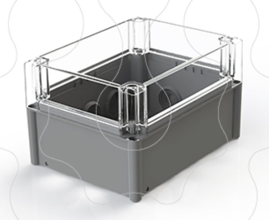 Imagem de Caixa estanque com paredes lisas e tampa alta transparente J200 LTATR BOXLINE