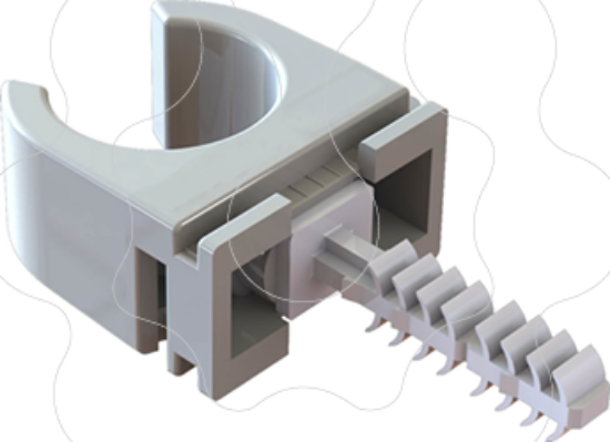 Imagem de Abraçadeira agrupável FIX SERIE 200 para cabos e tubos com bucha M6 rápida - 211/D