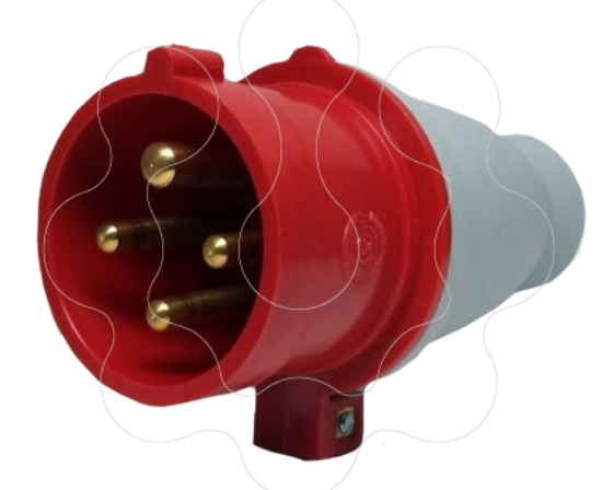 Imagem de Ficha Industrial IP44 para cabos de 9 -14 mm2 / 16 Ampere - Trifásica