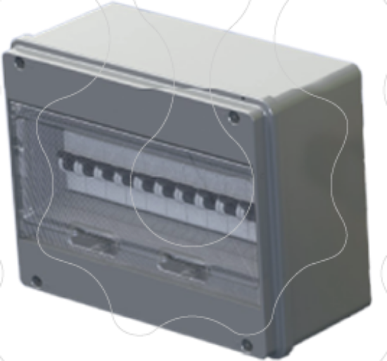 Imagem de Quadro de distribuição estanque com paredes lisas 250-11L