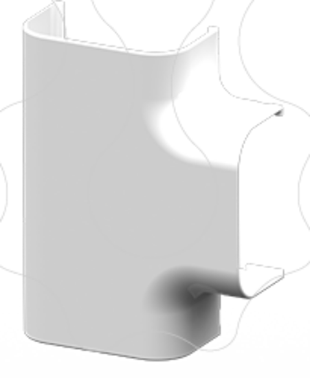 Imagem de Acessório FLUIDLINE ROUNDWAY - Derivação em T 100x60