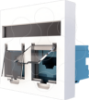 Imagem de Módulo de aparelhagem 45x45 - Tomada Dupla Lisa RJ45 Cat 6