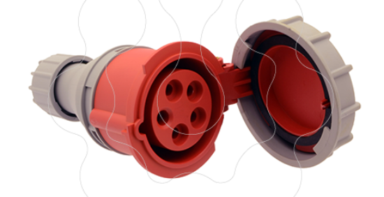 Imagem de Tomada móvel Industrial IP67 para cabos de 8 -12 mm2 / 16 Ampere - Trifásica