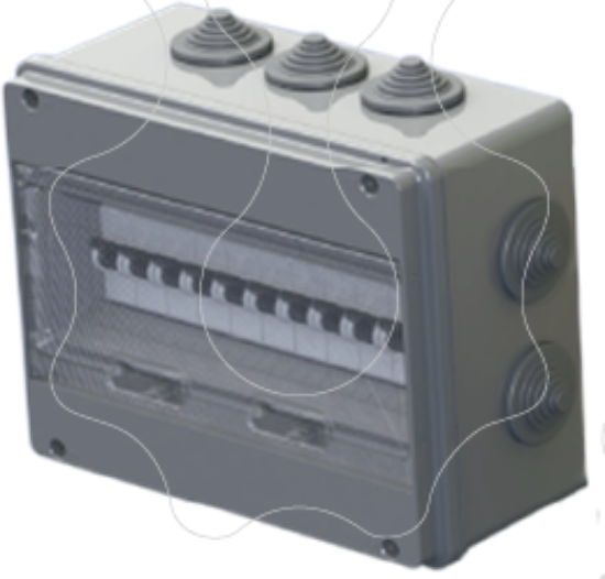 Imagem de Quadro de distribuição estanque com boquilhas 250-11B