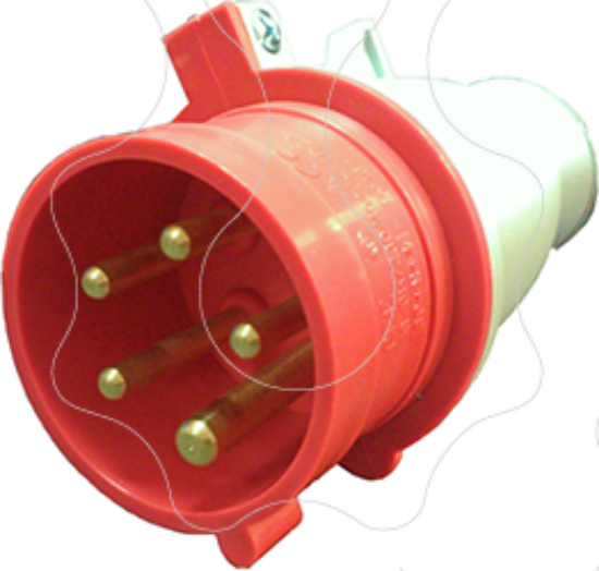 Imagem de Ficha Industrial IP44 para cabos de 10 -16 mm2 / 16 Ampere - Trifásica