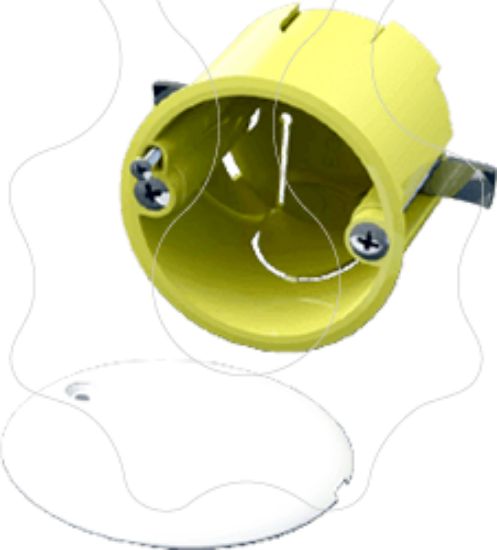 Imagem de Caixa de aplique com tampa 403 - para pladur