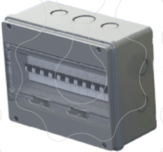 Imagem de Quadro de distribuição estanque com entradas marcadas 250-11A