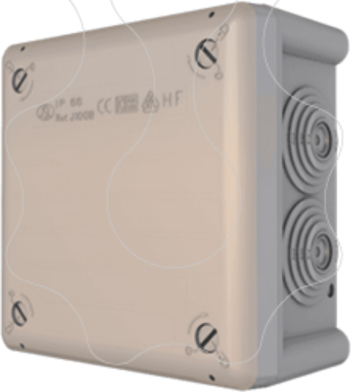 Imagem de Caixa estanque com boquilhas J100 B BOXLINE