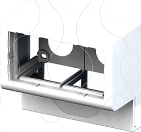 Imagem de Acessório INWAY - Caixa dupla de apararelhagem 45x45 e 45x90