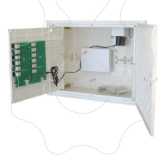 Imagem de ATI   Matrix com repartidores CAT6 interior completo   ATI Interior de 10 saídas cat6   C671GR 10