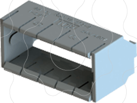 Imagem de Suporte p/ 5 ligadores 4P rápidos P5 273 5 BOXLINE